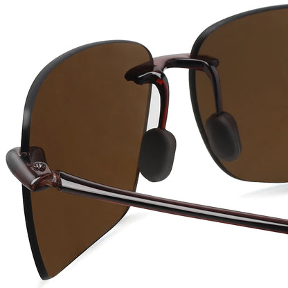 MAXJULI Polarized Sunglasses for Men & Women - Designer Fashion, Rimless Sports & Driving Eyewear (MJ8009)