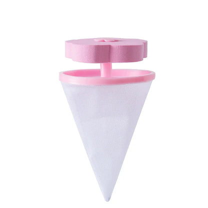 Plum Blossom Washing Machine Lint Filter – Reusable Hair & Pet Fur Catcher Mesh for Laundry Cleaning