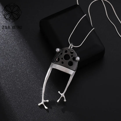 Vintage Long Chain Necklace – Irregular Gothic Pendant Jewelry for Women, 2023 Trendy Fashion Accessories