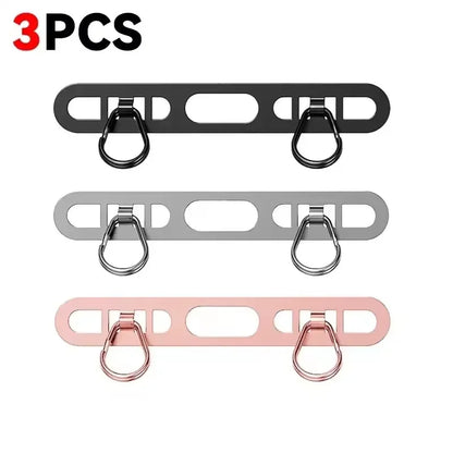 Metal Phone Lanyard Patch Set 1/2/3Pcs – Stainless Steel Side Clip Connector with Double Buckle for iPhone Strap Gasket Attachment