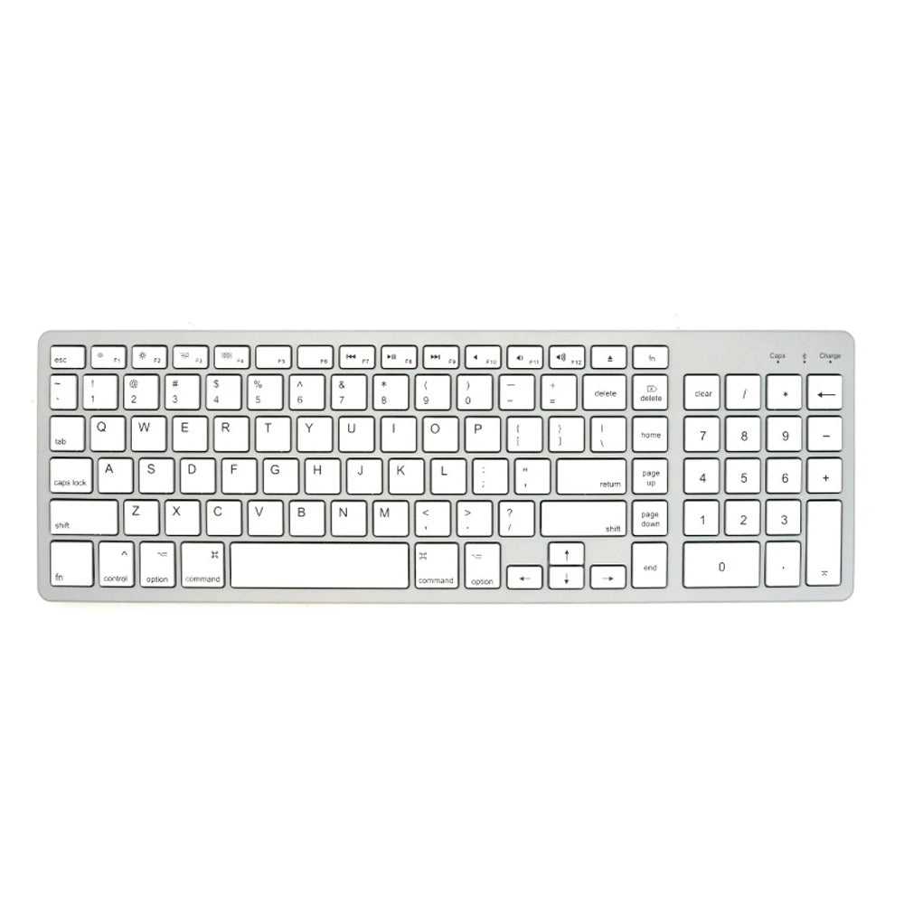 Wireless Bluetooth 5.0 & 2.4G Keyboard – 102-Key English Rechargeable USB-C Keyboard for MacBook, iPad, Tablet & PC Accessories