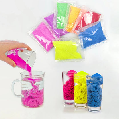 DIY Magic Sand Toy – Colorful Waterproof Space Sand for Molding, Slime & Antistress Fun, Kids Gift