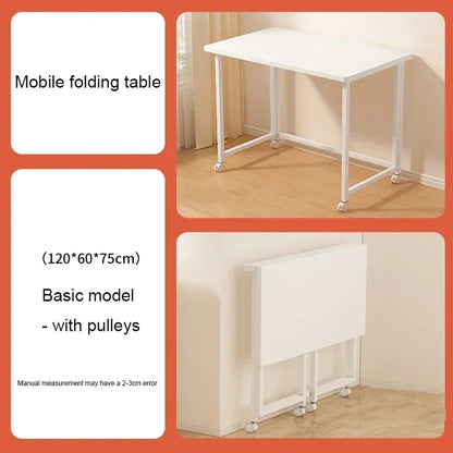 Foldable Computer Desk – Adjustable Laptop Desk for Home & Office, Space-Saving Multifunctional Folding Table
