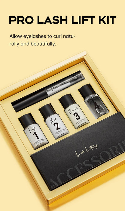 Gollee Eyelash Lifting Perm Kit – Original Lash Lift Set for 4-6 Weeks Retention, Eyelash Curler & Treatment Makeup Set