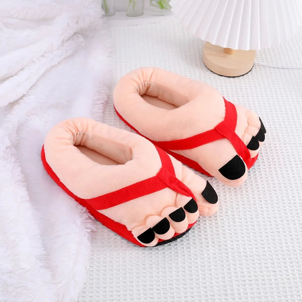 Funny Winter Couple Slippers - Soft Warm Cotton Home Slides