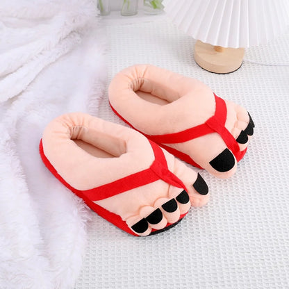Funny Winter Couple Slippers - Soft Warm Cotton Home Slides