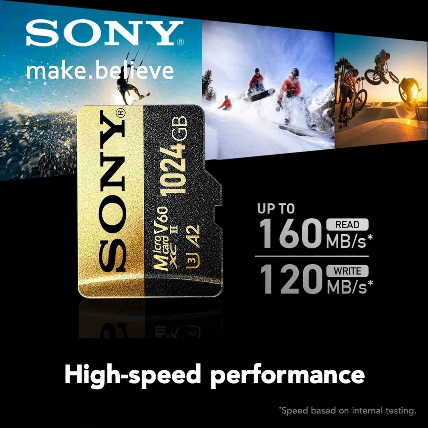 SONY High-Speed 1TB Micro SD Card — Mini MicroSD Memory Card for Xiaomi, Camera & PC (1TB/512GB/256GB/128GB)