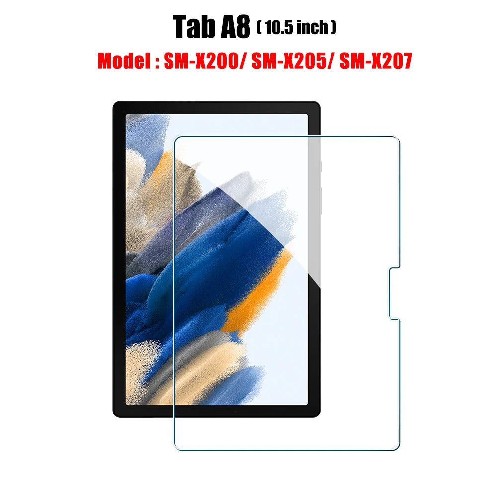 Tempered Glass Screen Protector for Samsung Galaxy Tab – Fits S6 Lite, S7 FE, S8/S8+, S9/S9 FE, S9+, S10, S11, A8, A9 Plus, 12.4" Tablets