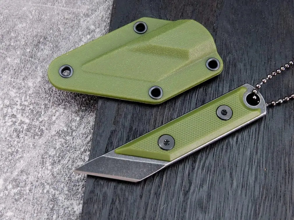 Eafengrow C1146 Fixed Blade Knife – 440C Blade, G10 Handle, EDC Neck Knife for Camping, Hiking, Fishing with Kydex Sheath