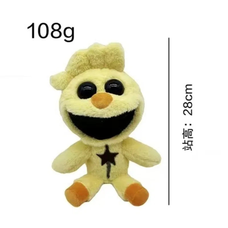 Smiling Animal Anime Plush Toy – Horror Cat Doll, Soft Cartoon Plush for Festival Decoration & Gift