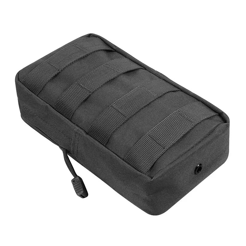 Black Outdoor Tactical Molle Waist Bag: 1000D Oxford Military Storage Fanny Pack for Hunting, Backpack, and Tactical Vest Attachment