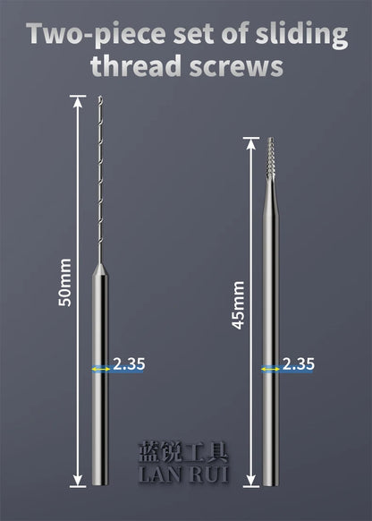 Lanrui U8 2.35mm Alloy Screw Extractor Drill Bit – Stripped Phone PCB Motherboard Screw Removal Repair Tool Kit