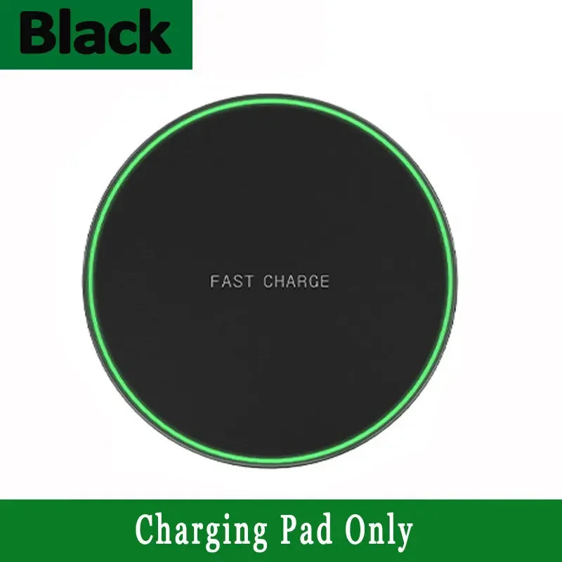 100W Fast Wireless Charger Pad - Charging Station for iPhone 15/14/13/12/X/8, Samsung Galaxy & Xiaomi