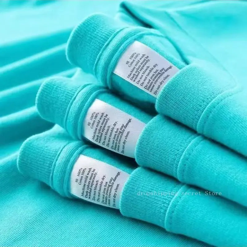 Unisex 400g Heavyweight Cotton T-Shirt - Loose-Fit Thick Short Sleeve Summer Tee