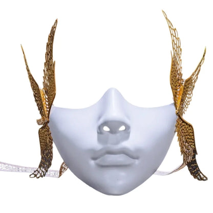 Adult Mechanical Half-Face Masquerade Mask — Cosplay & Halloween Dress-Up Prop for Men & Women Gift