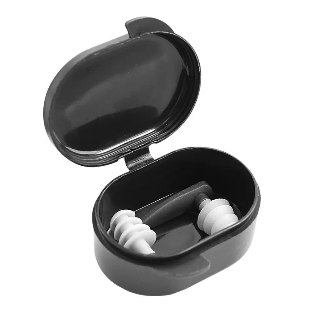 Comfy 4-Layer Silicone Swimming Ear Plugs – Waterproof Ear Protection for Bathing & Swimming