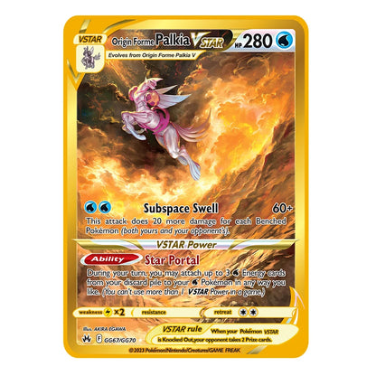 2025 Metal Pokémon Card - Arceus Charizard Mewtwo VMAX GX EX Gold Anime Collectible Card