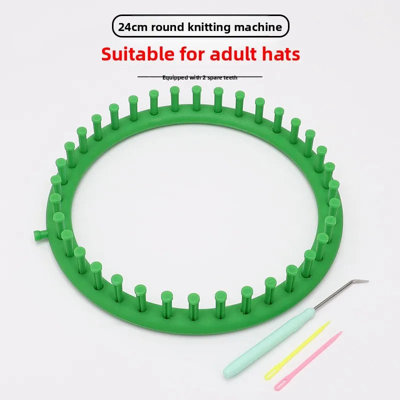 DIY Plastic Weaving Loom Kit - Portable Rectangle Knitting Tool for Handmade Wool Crafts & Sewing Projects