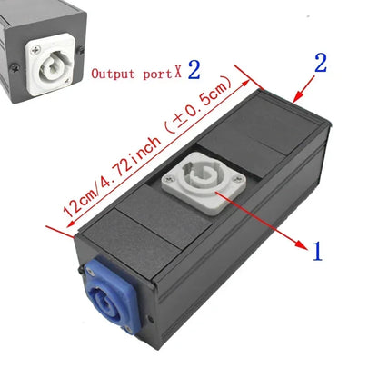 Chassis Light Connector – LED Power Connector AC Coupler Adapter Extender, NAC3MPA/NAC3MPB Aviation Socket 1-13AC