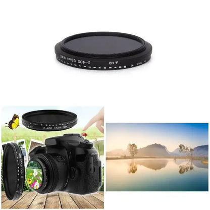 Adjustable Fader ND Filter ND2-ND400 – Variable Neutral Density Camera Lens Accessory for Enhanced Photography