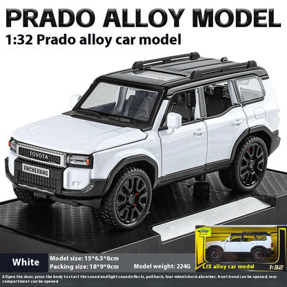 1:32 Toyota Prado Land Cruiser Alloy Diecast Model Car – Off-Road Toy for Kids & Collectible Gift