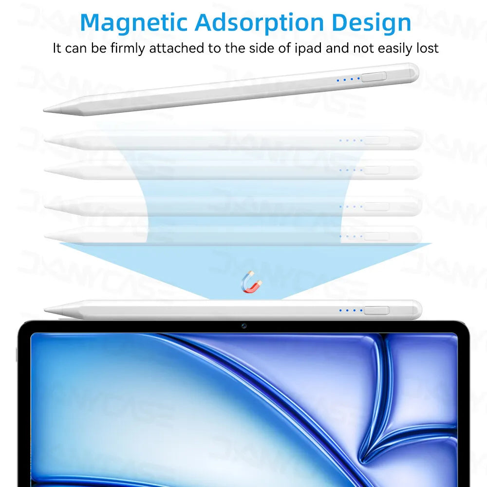 2024 iPad Stylus Pencil with Palm Rejection for iPad Air 11/13, M2 Pro 13/11, Air 3/4/5, Mini 5/6 & 5th-10th Gen