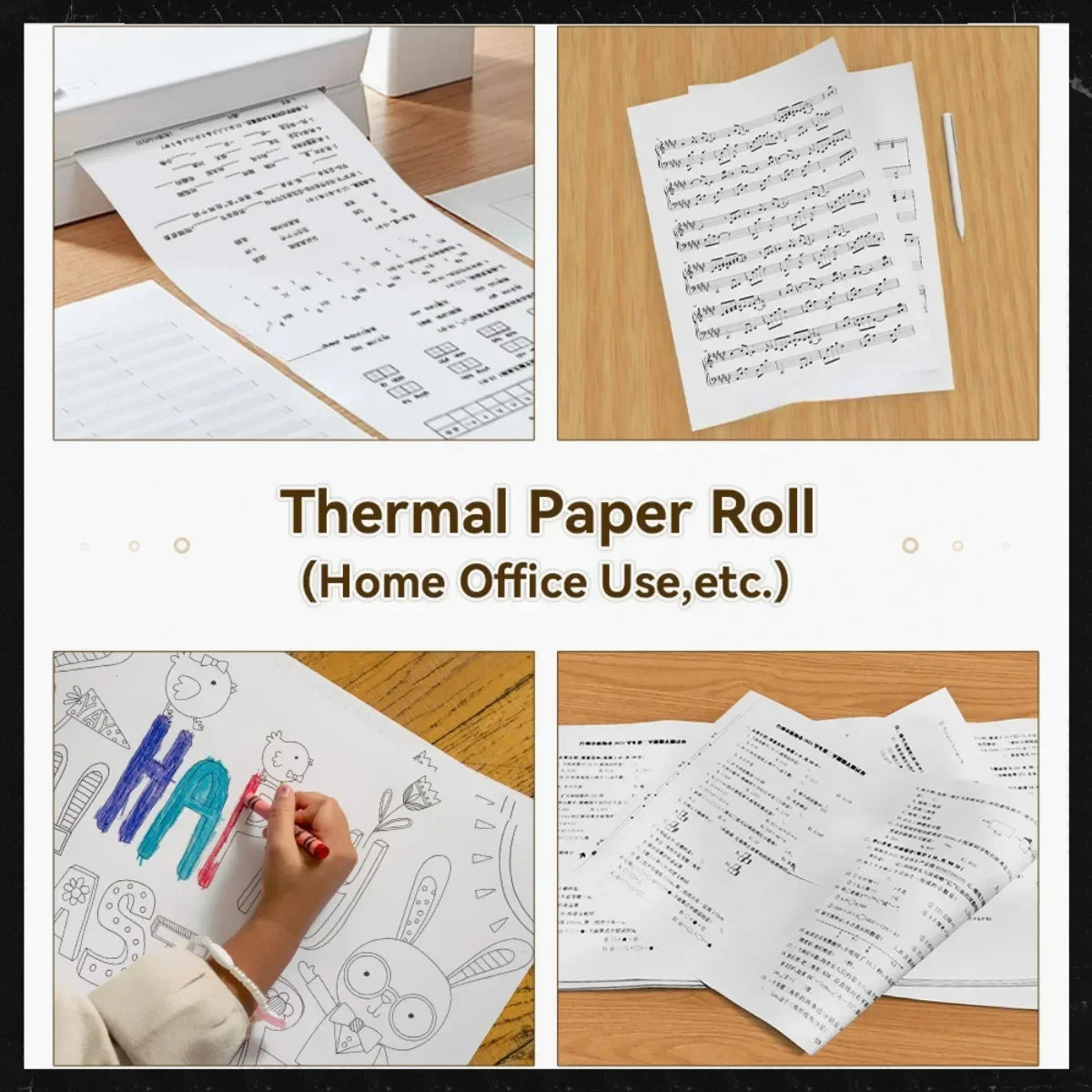 A4 Thermal Paper Roll – 210x30mm for A4 Wireless Bluetooth A40/X8 Printer