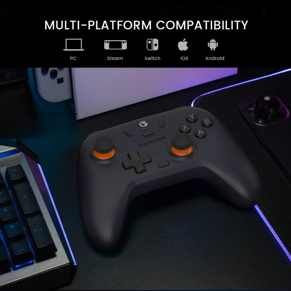 GameSir T4 Nova Lite Wireless Gamepad Controller | Switch, Android, iOS, PC & Steam with Hall Effect Stick