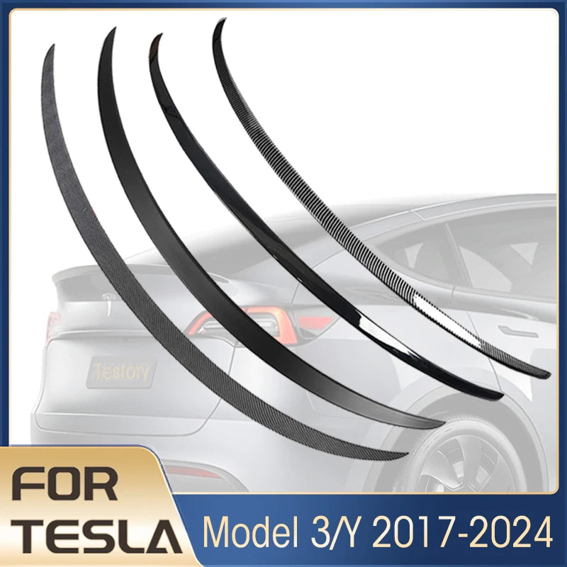 Tesla Spoiler Wing for Model Y & Model 3 Highland 2024 – ABS Rear Spoiler Accessory for Tesla 3/Y 2017–2024