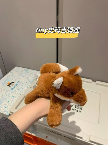 13cm Plush Mini Doll Set — Smaug Series Cat, Elephant, Rabbit, Monkey, Bear, Fox, Hippo & Dog Toys, Cute Birthday Gifts