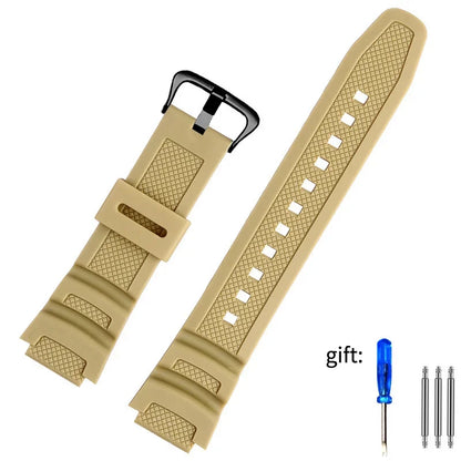 18mm Resin Silicone Watch Strap for Casio Watches - Replacement Rubber Band for W-218H, F-108, AE-1200, AE-1000 and AE-1300