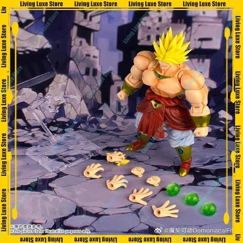 Dragon Ball SHF SSJ4 Super Saiyan 4 Goku & Broly Action Figures — Demoniacal Fit Collectible Model Toy