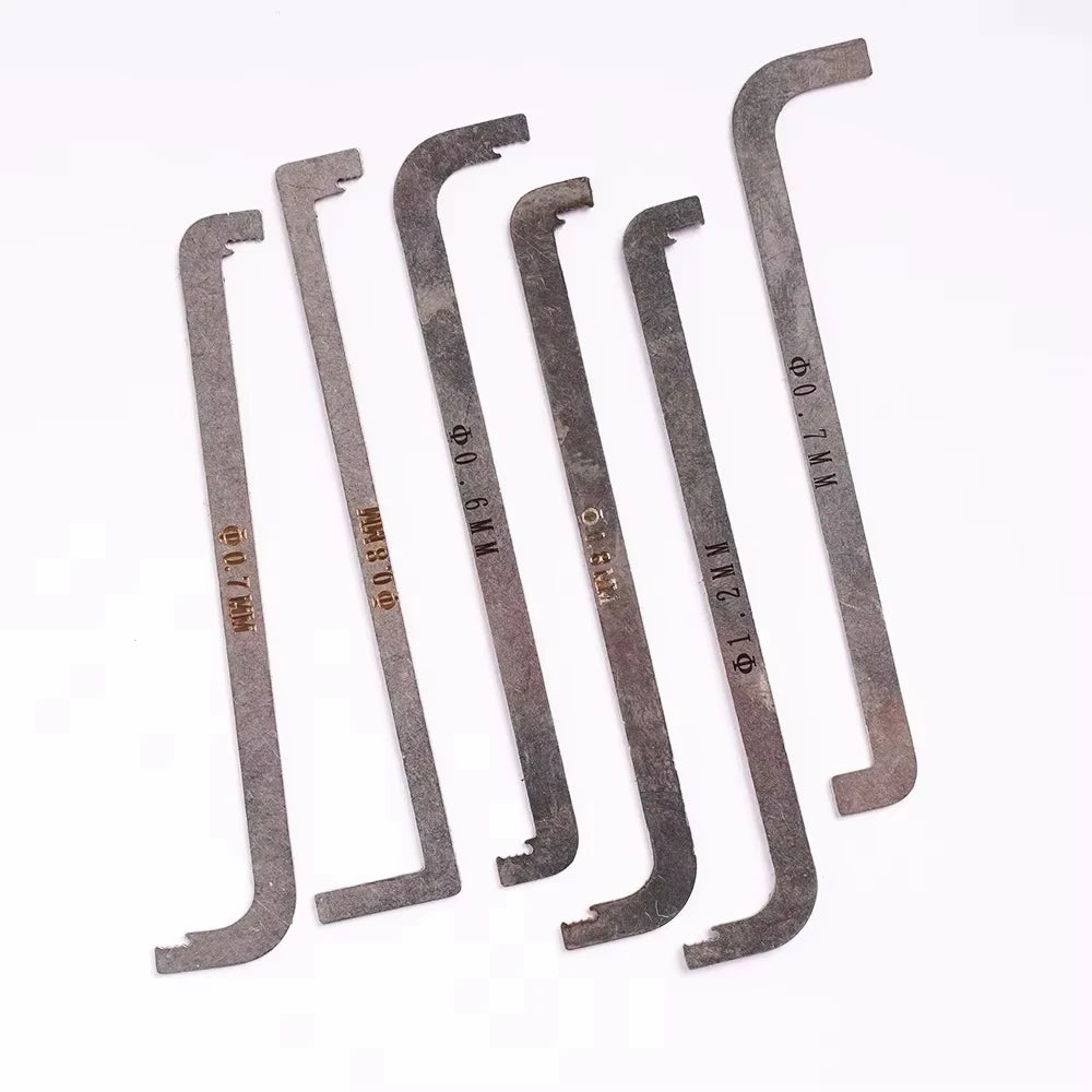 11Pcs Lock Pick Set - Double-Head Tension Wrench Turning Tools Emergency Unlock Kit for DIY Locksmith Beginners