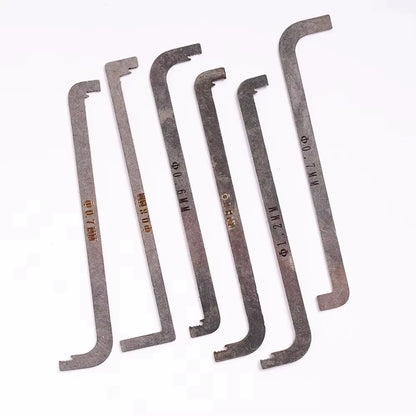 11Pcs Lock Pick Set - Double-Head Tension Wrench Turning Tools Emergency Unlock Kit for DIY Locksmith Beginners
