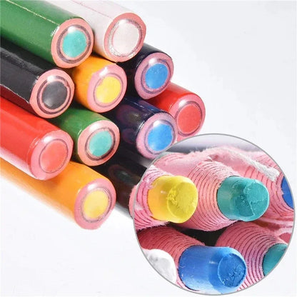 3/12PCS Fabric Marking Pens – Washable Sewing Chalk Pencils for DIY Tailoring & Crafts