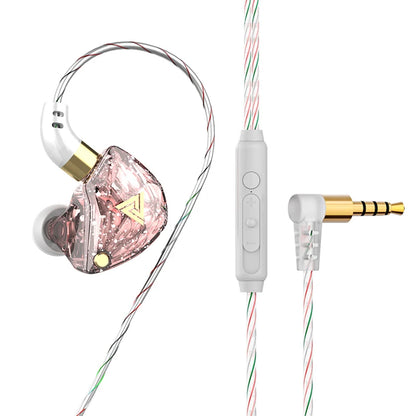 QKZ AK3 Wired Earphones - HiFi Bass Headphones with Microphone for Gaming, Sports & Music