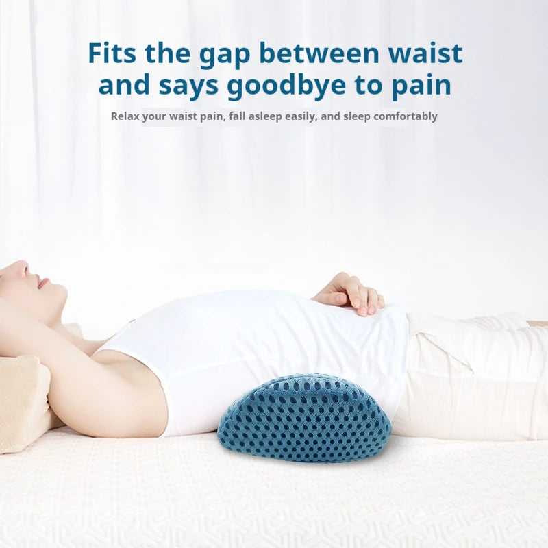 Breathable Memory Foam Cushion – Car Seat, Waist & Lumbar Support Pillow, Bed & Sleeping Interior Accessories