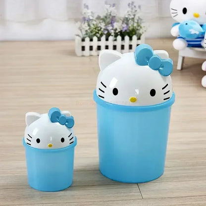New Sanrio Hello Kitty Kawaii Dustbin – Trash Can for Living Room, Bedroom & Toilet