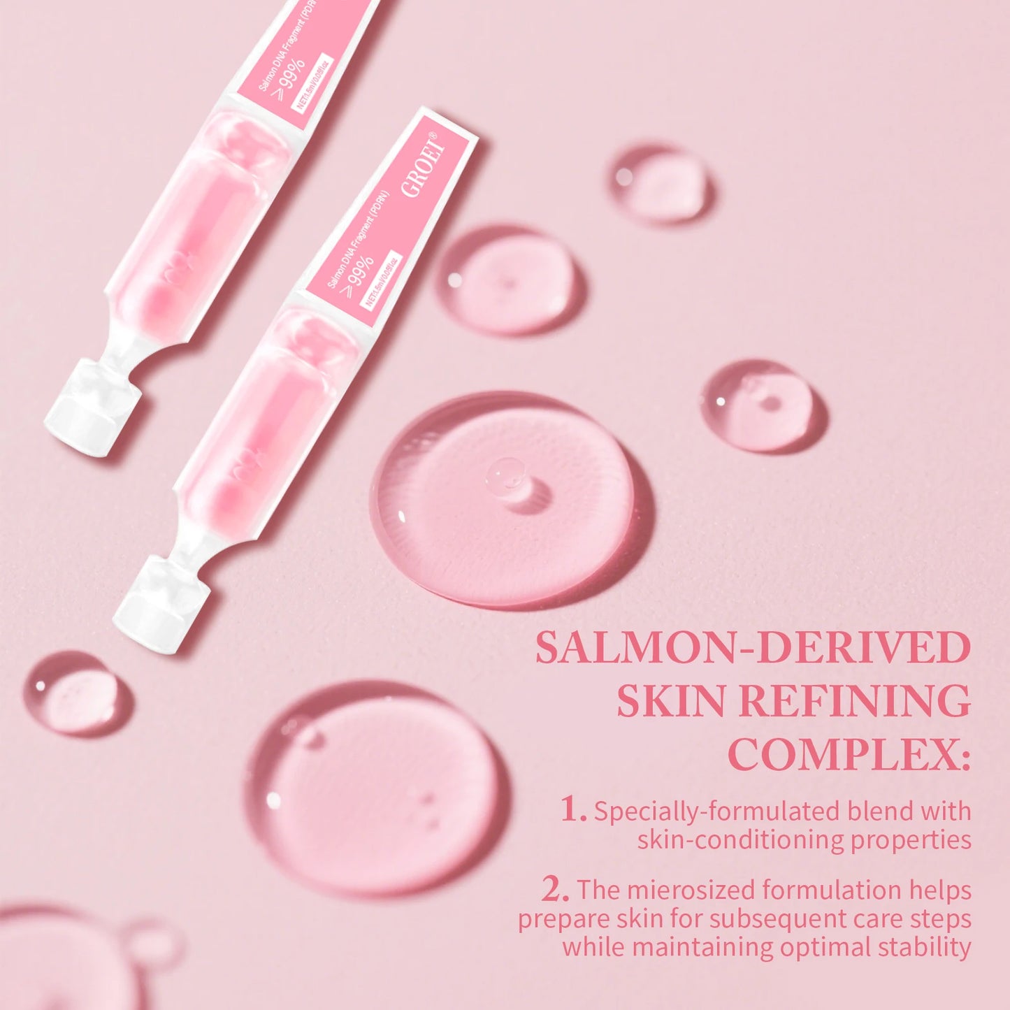 10pcs PDRN Pink One-Day Serum – Deep Moisturizing, Repairing, Brightening & Anti-Sagging Skin Care Essence