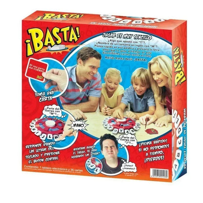 Upgraded Basta 2.0 Spanish Tapple Word Game – Quick Thinking English Letter Pressing Board Game, Fun Gift for All Ages