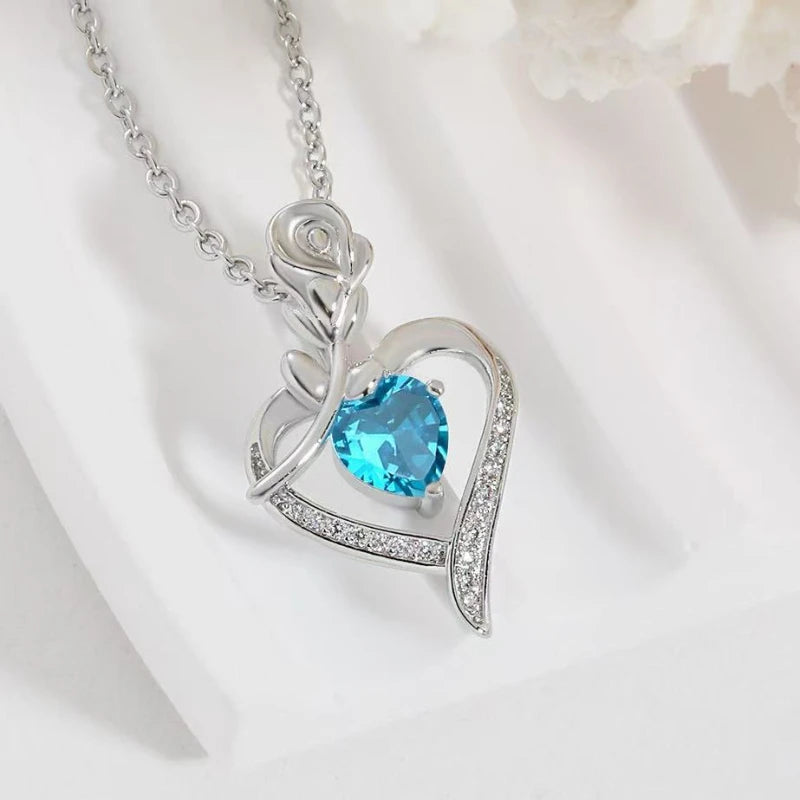 Heart Pendant Necklace - Elegant Hollow Design Jewelry Gift for Mother’s Day, Best Friends & Special Occasions