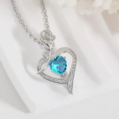 Heart Pendant Necklace - Elegant Hollow Design Jewelry Gift for Mother’s Day, Best Friends & Special Occasions