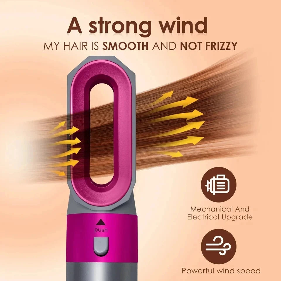 5-in-1 Hair Dryer Multi Styler – Curling Iron, Hair Straightener, Hair Brush & Dryer All-in-One Tool