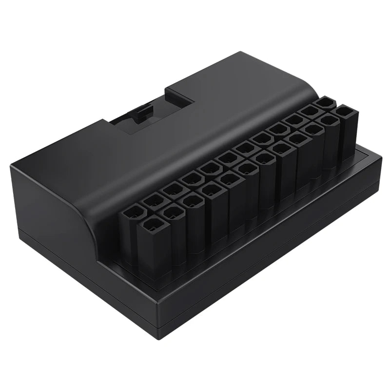 TEUCER 24-Pin ATX Power Adapter - 90° Motherboard Power Connector Extension Cable