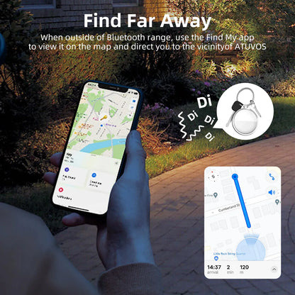 Mini GPS Tracker for Apple iOS Find My App – Smart Bluetooth Wallet, Bike & Bag Locator Anti-Loss Tag Tracker