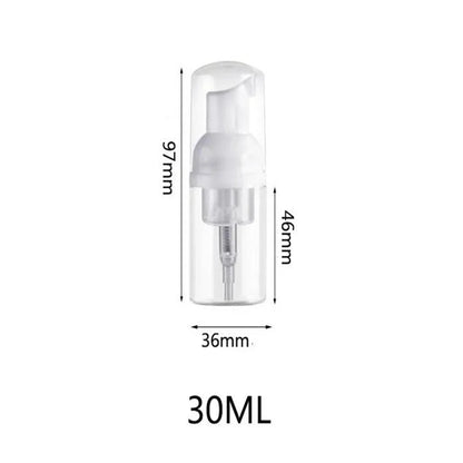 12pcs Portable Foaming Pump Bottles – 30/60ML Refillable Clear Dispenser for Lotion, Shampoo & Soap