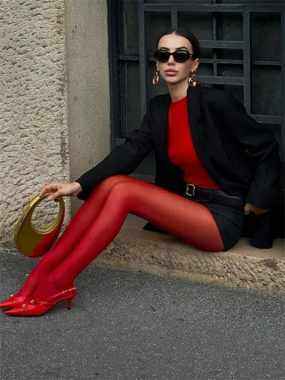 Talenza Women's Tights – Slim Stockings, Super Elastic Leggings, Large Size, Sexy Pantyhose for Spring, Autumn, Winter