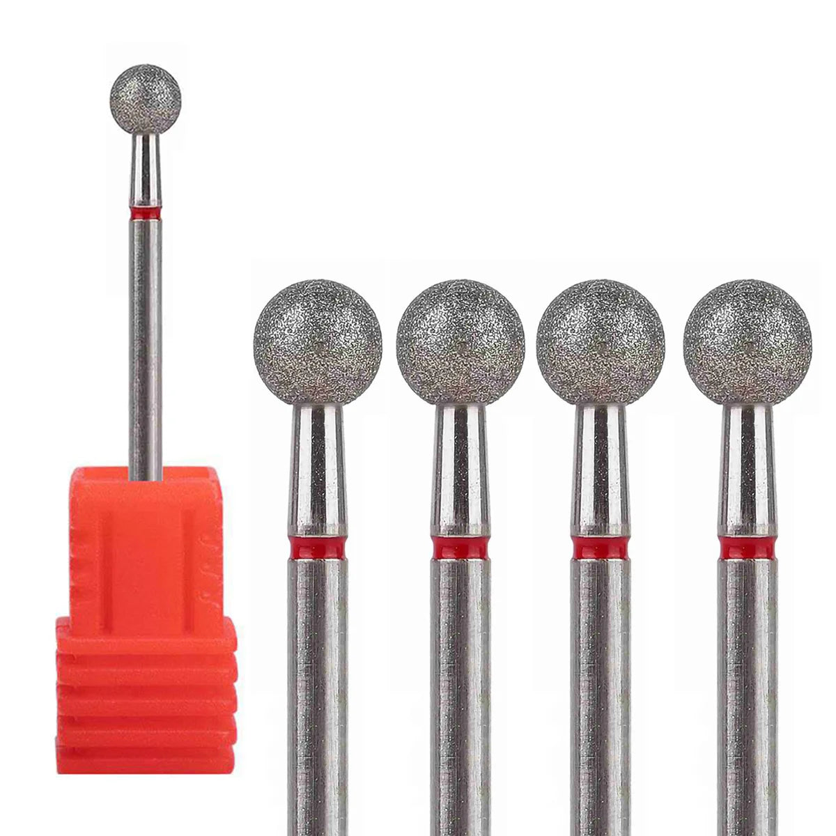 1/2/4Pcs Diamond Nail Drill Bit Set - Rotary Electric Milling Cutters for Manicure, Pedicure, Cuticle & Nail Tools Accessories