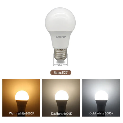 E27 LED Light Bulbs - 3W to 24W A60 G45 Energy Saving AC 110V 220V Home Lamps