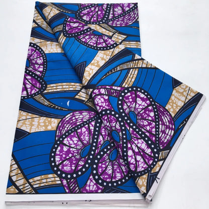 African Wax Print Fabric - Nigerian Ankara Batik Dutch Fabric for Women’s Dresses & Sewing Materials